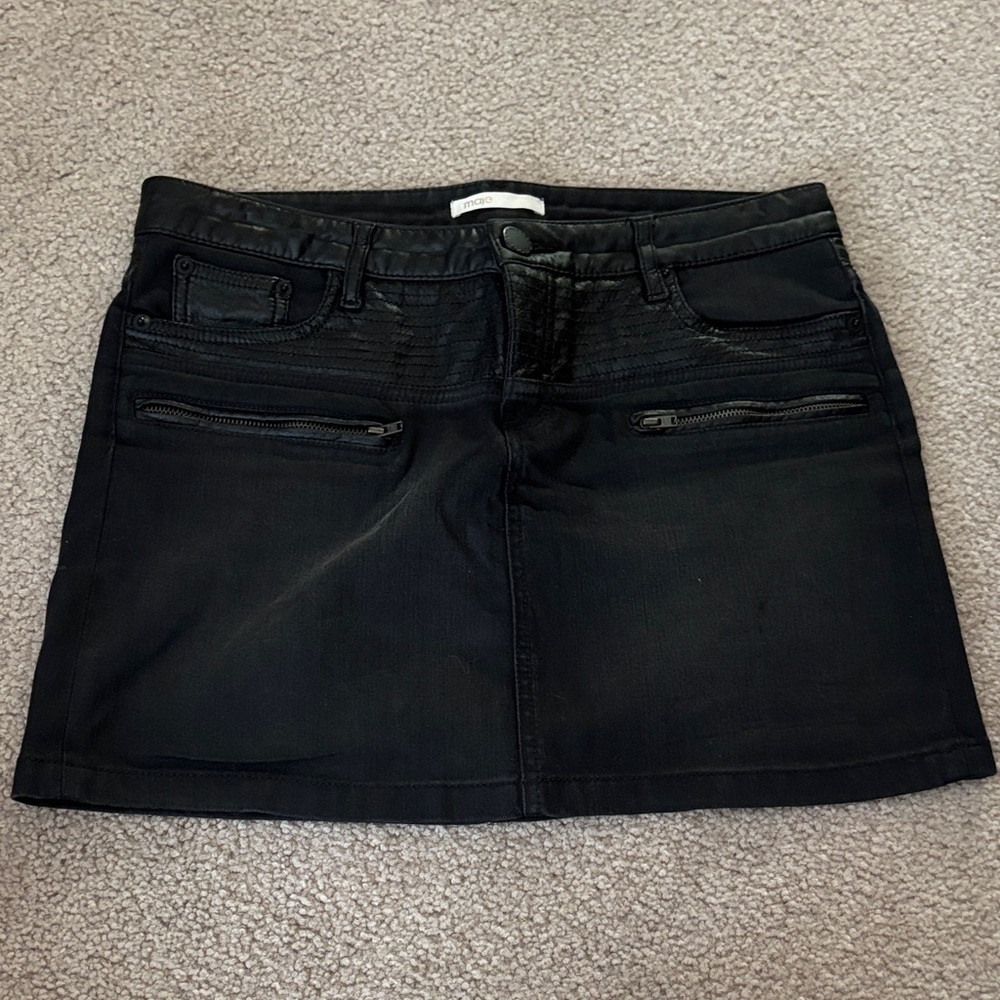 Maje Black Mini Skirt size 40